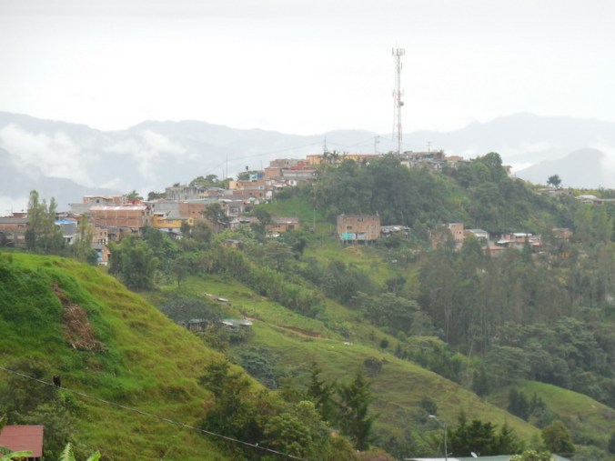 Ridge village in the Andes