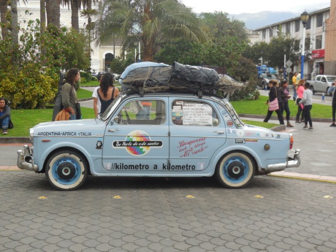 Cool old car beng driven all around SA