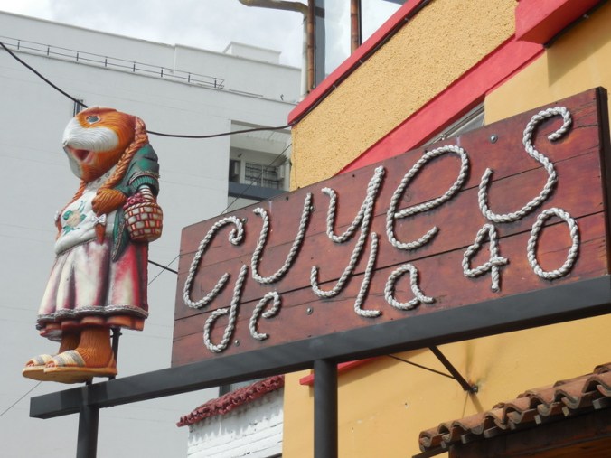 Cuy - we haven't had it yet