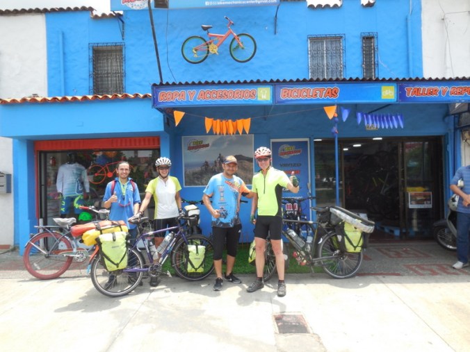 Our new friends at the bike shop