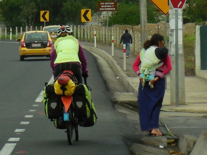 Rush hour traffic Nancy and a woman with a kid