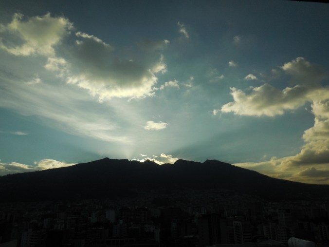 Sunset from our apartment