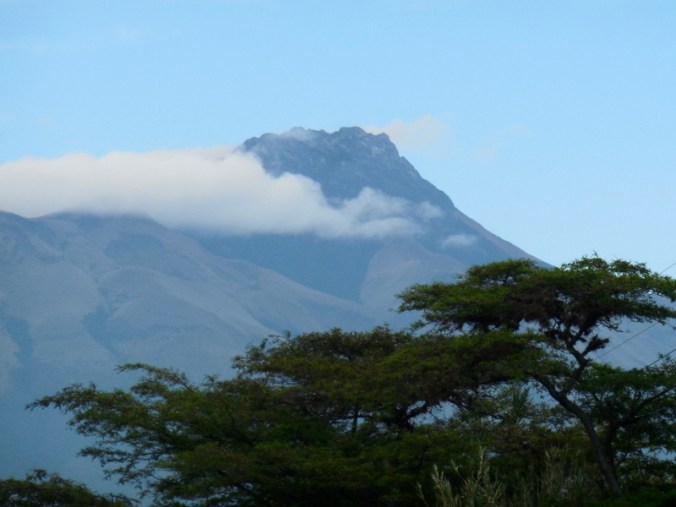 Volcano in morning 1