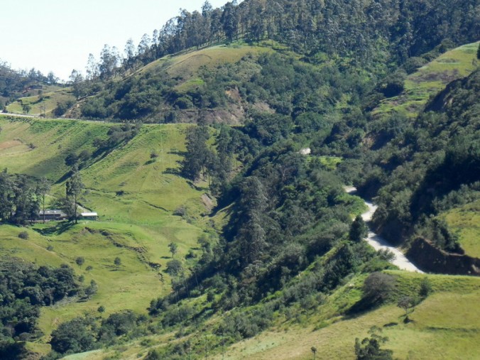 Andes view - our road