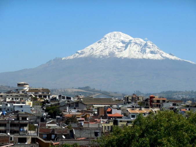 Chimborazo over the city
