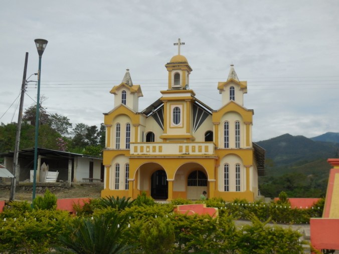 Church in small, unmarked town