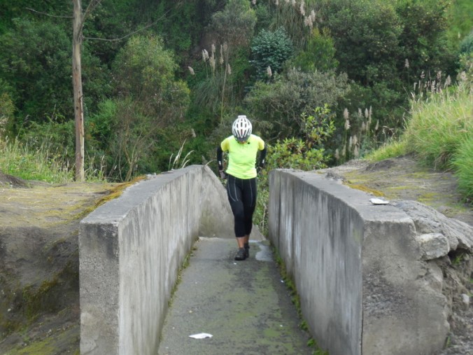 Drainage ditch being used - perect hiding spot