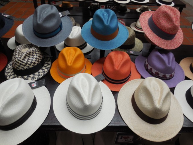 Panama hats - in colors