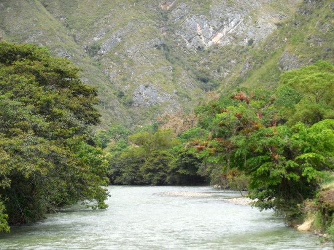 Utcubamba River getting smaller
