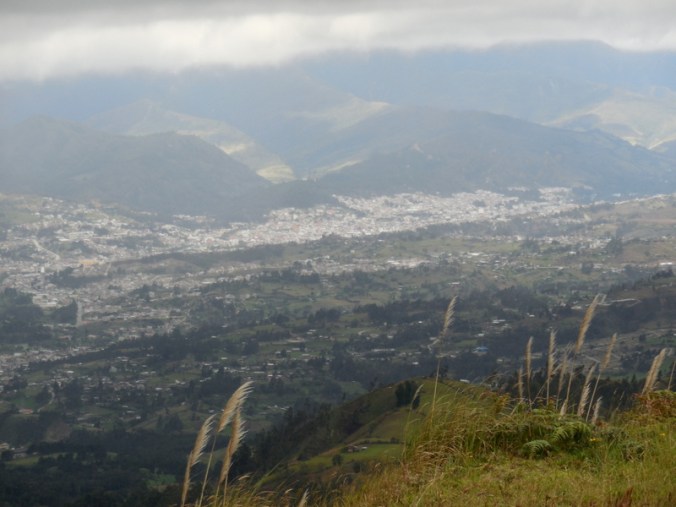 View of Loja at the top of the last climb