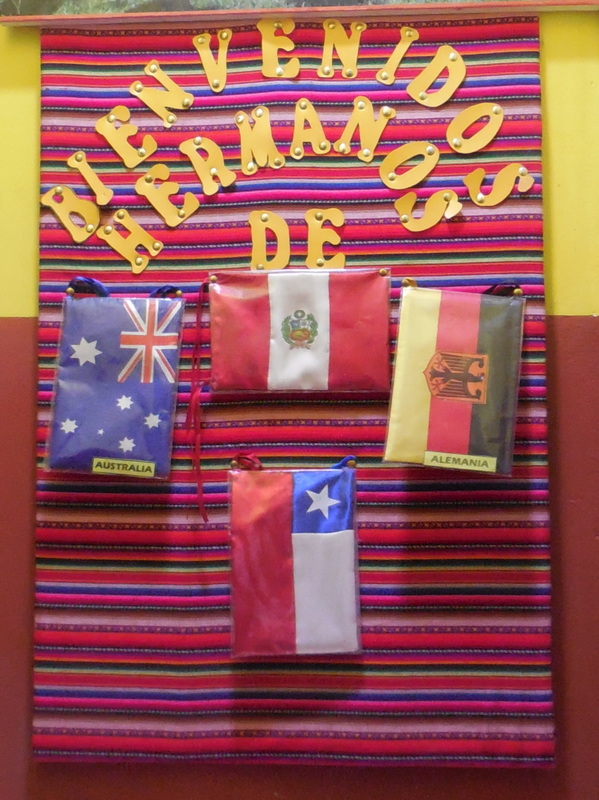 At our hostal - they put a flag up for us