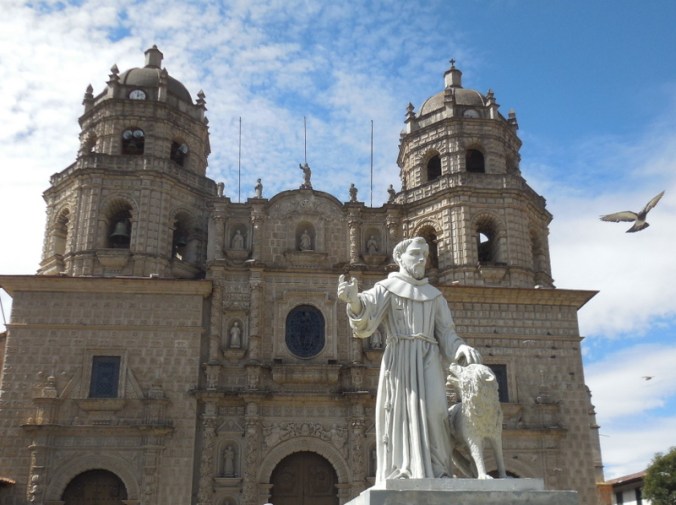 Cajamarca church with pigion
