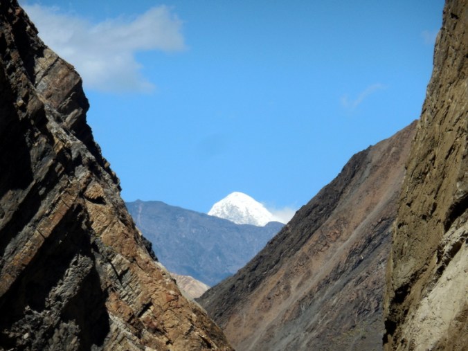 First site of the Cordillera Blanca mountains