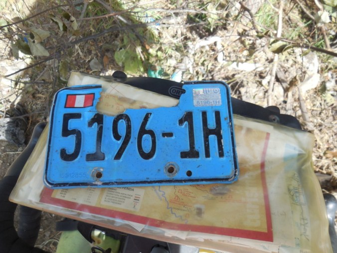 License plate - close