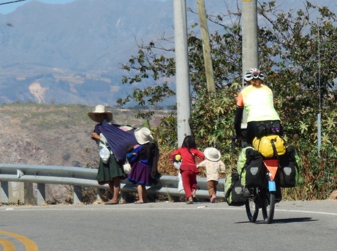 Nancy scaring a local family 1