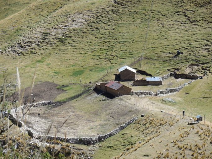 Rural home with stone corral