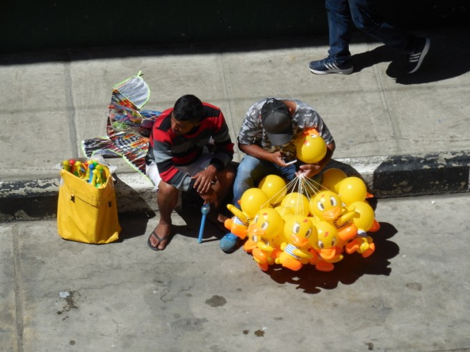 Selling near the parade