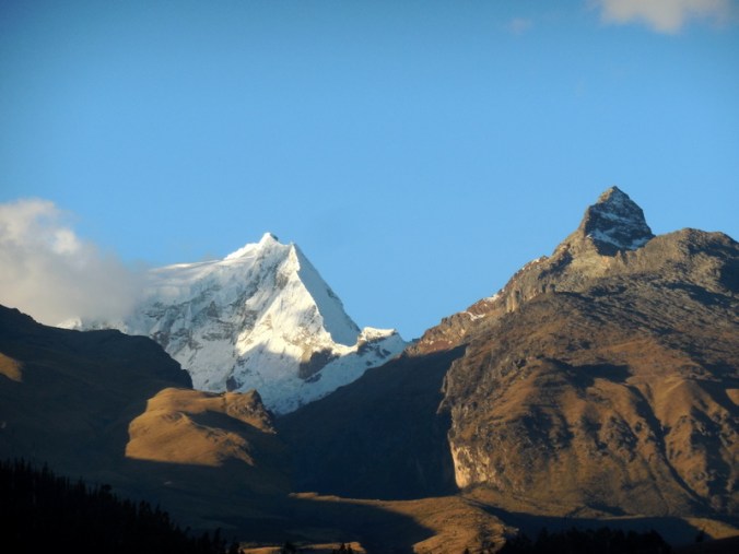 View from room at sundset