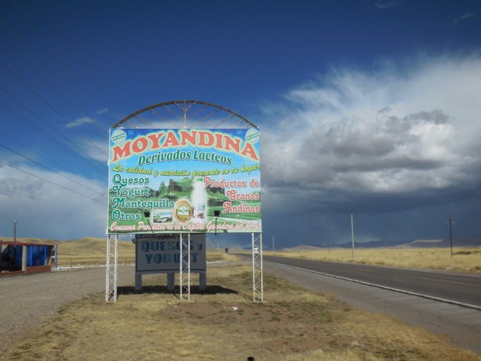 Cheese factory with massive storm brewing