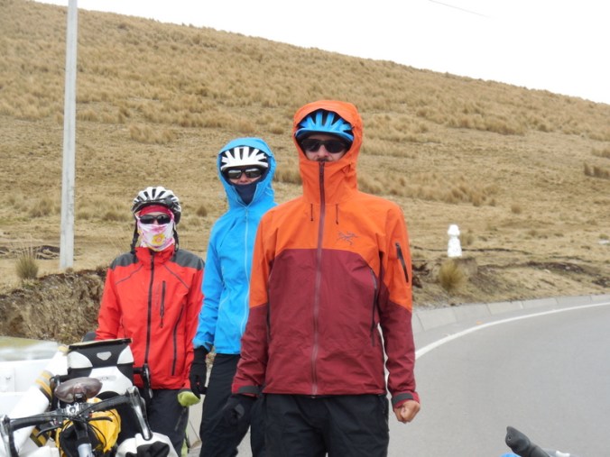 Quick stop at top with snowman photo bombing us