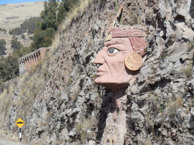ROck face on highway 1