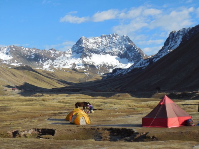 Walking up to Rainbow Mountain 1