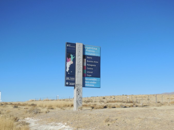 North Argentina welcome sign