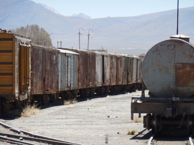 Old trains at station 1