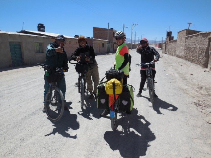 SA bike tourist and his friends