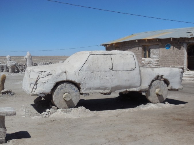 Salt carved truck