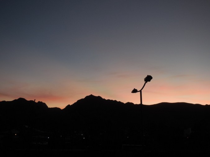 Sunset from our hotel