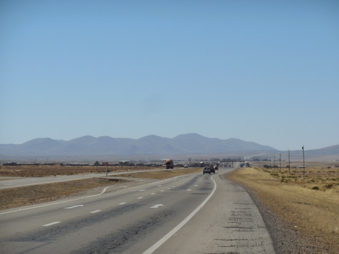 The road ahead and nice shoulder