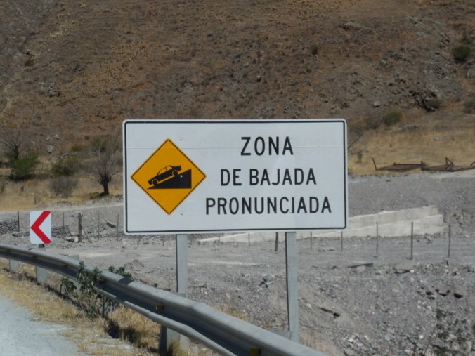 ZOne of steep downhill