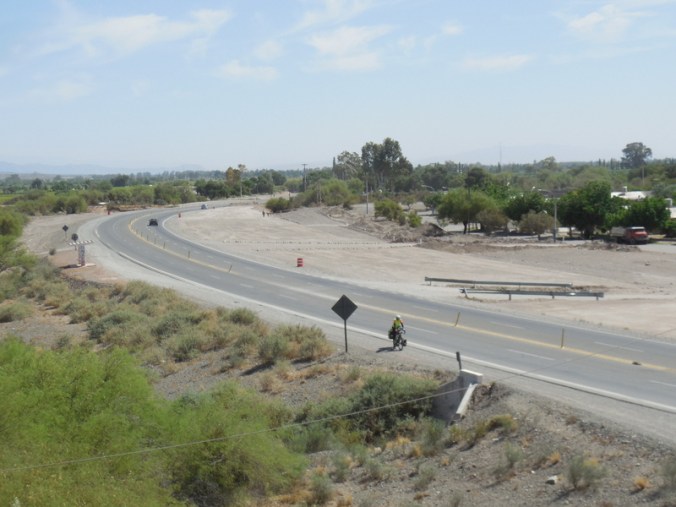 Nancy blowing against the wind