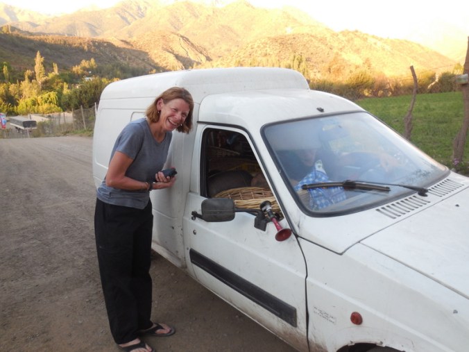 Nancy buying bread and eggs