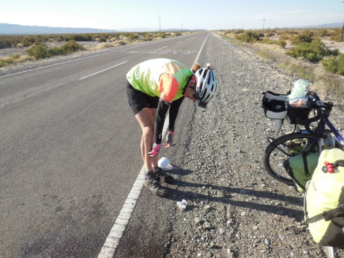 Nancy clean her shoes