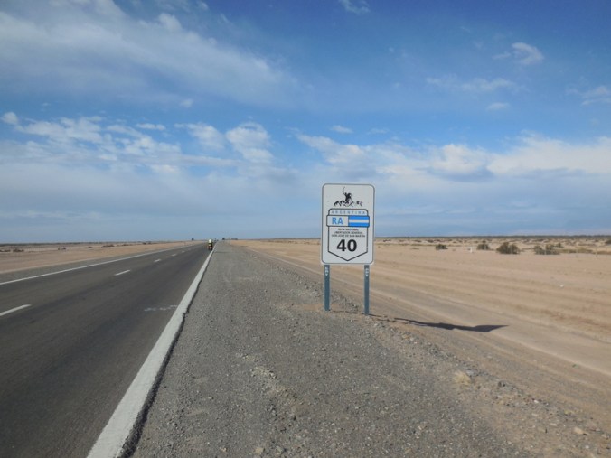 Road sign - and a view of the day