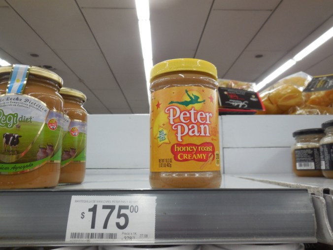 The jar of peanut butter
