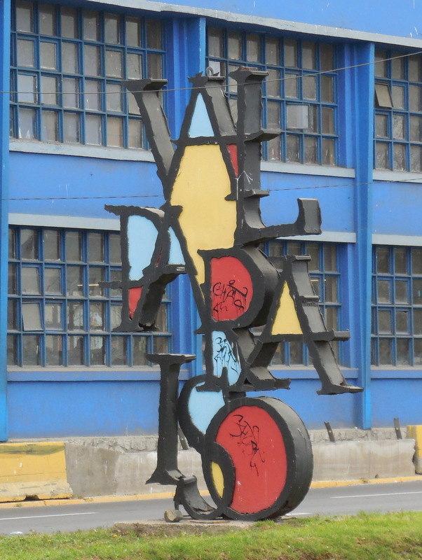 Valparaiso city sign