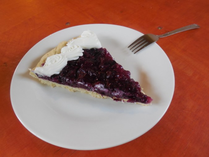 Blueberry pie from last night
