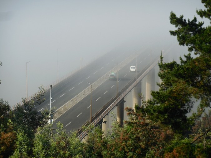 Bridge in fog 2