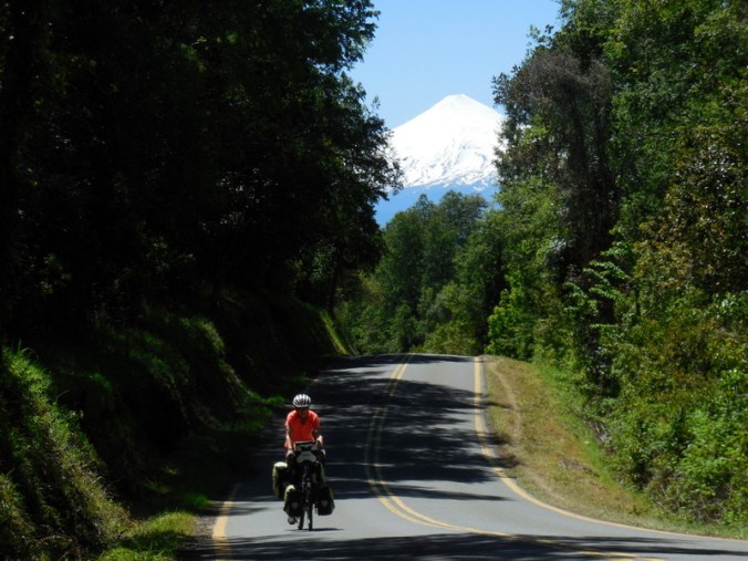 Nancy and a volcano