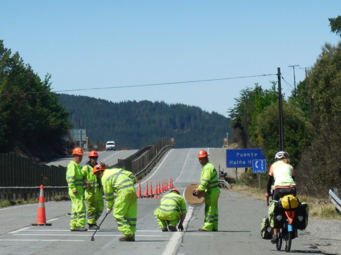 Working and checking out the cutie on the bike-001