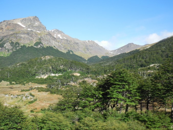 mountains at the top