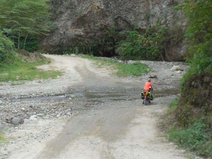 Nancy at a river crossing