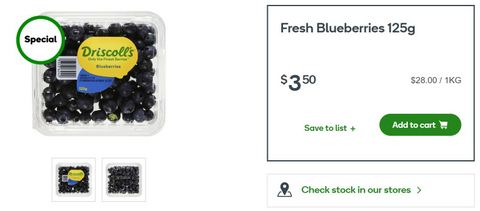 Australian berries Woolworths