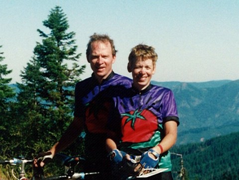 Dave with hair, Nancy with short hair