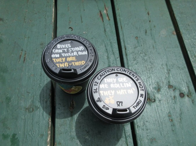 Coffee donated by shop across the road