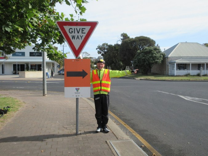 Dave training Nancy - right turn, more to come