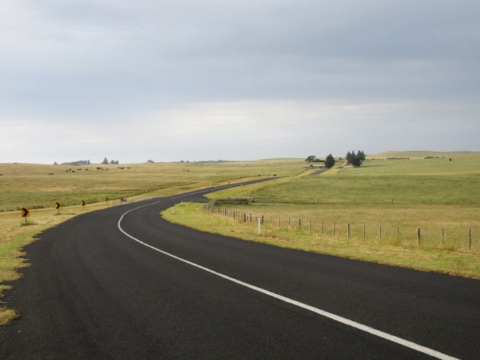 Open road in the morning